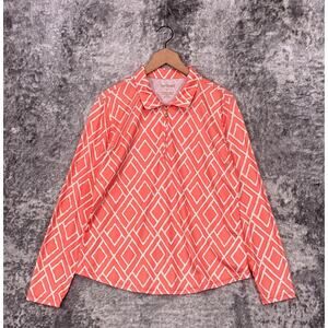 San Soleil Top Large Womens Bamboo 1/4 Zip UPF 50 Sun Golf Tennis